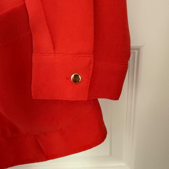 Chico's ORANGE jacket SZ 12 (altered see description) - Picture 4 of 9